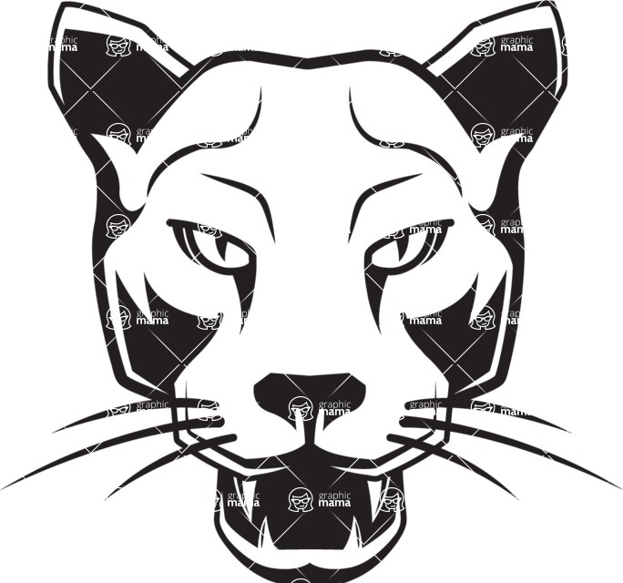 Vector Mascot Collection - Panther Mascot Clipart